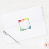 Moderne lege sjabloon Aangepaste kleurrijke abstra Vierkante Sticker (Envelop)