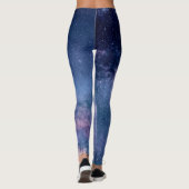 Moderne Leggings | blaues Universum, Kosmos,Sterne (Achterkant)