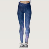 Moderne Leggings | blaues Universum, Kosmos,Sterne (Voorkant)
