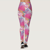 Moderne Leggings met Ruw Borstelstreekprint (Achterkant)