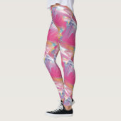 Moderne Leggings met Ruw Borstelstreekprint (Links)