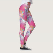 Moderne Leggings met Ruw Borstelstreekprint (Rechts)
