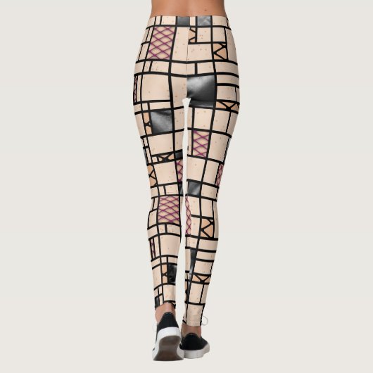 Moderne Leggings van het Kunstvisnet (Achterkant)