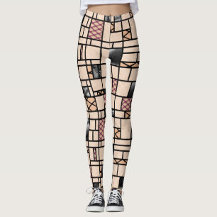 Moderne Leggings van het Kunstvisnet