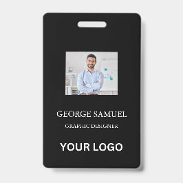 Moderne legitimatiekaart | Bedrijfslogo-werknemer  Badge