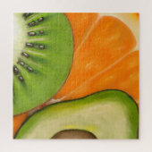Moderne legpuzzel vol fruit (Verticaal)