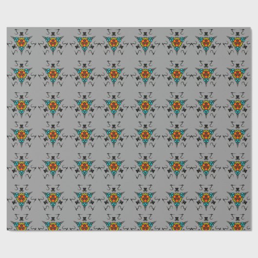 Moderne Leiste Mandala" Cadeaupapier (Vlak)