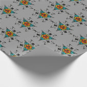 Moderne Leiste Mandala" Cadeaupapier (Hoek)