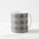 Moderne Leiste Mandala" Koffiemok (Voorkant rechts)