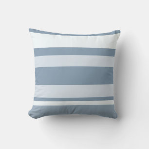Moderne leisteenblauw en staalgrijs verticaal gest kussen