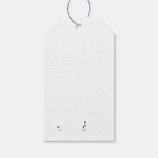 Moderne lekkere kerstcadeautags cadeaulabel (Achterkant)