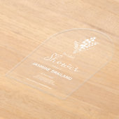 Moderne Lelie van het Vallei Boeket Vrijgezellenfe Acryl Uitnodigingen (Laagn)