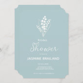 Moderne Lelie van het Vallei Boeket Vrijgezellenfe Kaart (Voorkant / Achterkant)