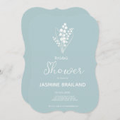 Moderne Lelie van het Vallei Boeket Vrijgezellenfe Kaart (Voorkant / Achterkant)