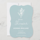 Moderne Lelie van het Vallei Boeket Vrijgezellenfe Kaart (Voorkant)