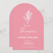 Moderne Lelie van het Vallei Boeket Vrijgezellenfe Kaart (Voorkant / Achterkant)