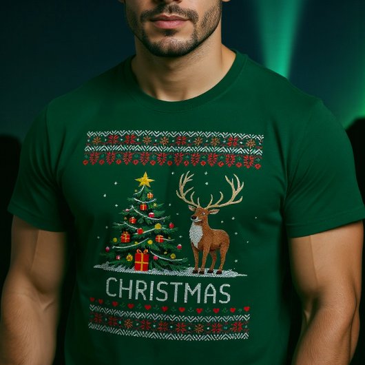 Moderne lelijke kersttrui t-shirt