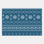 Moderne lelijke partij rode en blauwe lelijke trui inpakpapier vel (Voorkant 2)