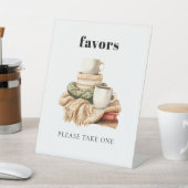 Moderne lelijke trui Baby shower gunst Reclamebord Met Voetstuk (Insitu)