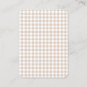 Moderne lelijke wintertrui Baby shower behuizing Informatiekaartje (Achterkant)