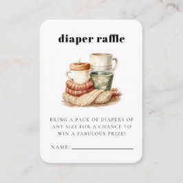 Moderne lelijke wintertrui Baby shower behuizing Informatiekaartje