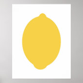 Moderne Lemon-afdruk Poster (Voorkant)