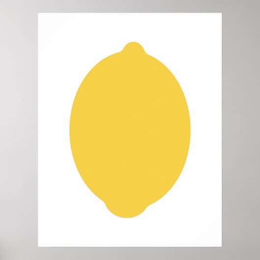 Moderne Lemon-afdruk Poster (Voorkant)