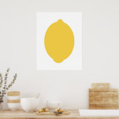 Moderne Lemon-afdruk Poster (Keuken)