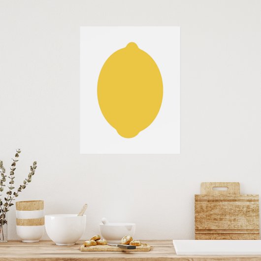 Moderne Lemon-afdruk Poster (Keuken)