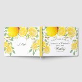 Moderne Lemon Boho Zomer Bruiloft Gastenboek (Volledig)