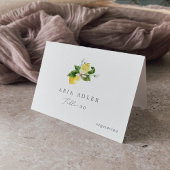 Moderne Lemon Garden Menu Option Place Kaarten