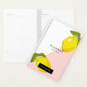 Moderne Lemon & Pink Blocks Planner (Display)
