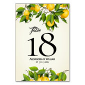 Moderne  Lemonvruchten | Weddenschap Kaart (Achterkant)