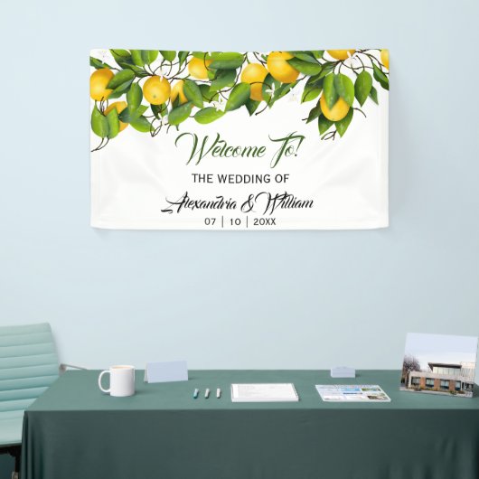 Moderne  Lemonvruchten | Weddenschap Spandoek (Beurs)