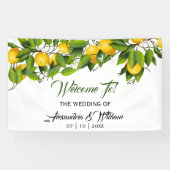 Moderne  Lemonvruchten | Weddenschap Spandoek (Horizontaal)