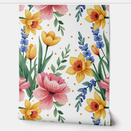 Moderne lentbloemen behang