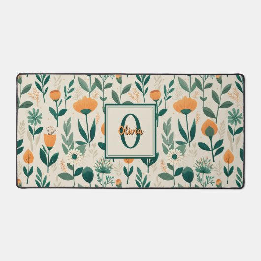 Moderne lentbloemen bureaumat (Voorkant)