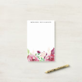Moderne lentbloemen post-it® notes (Op bureau)