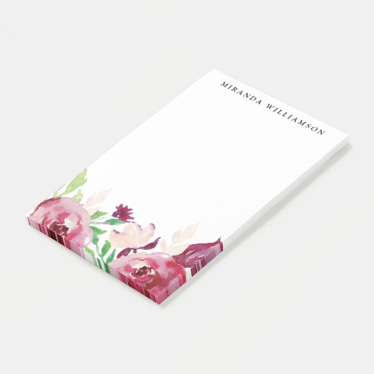 Moderne lentbloemen post-it® notes (Schuin)