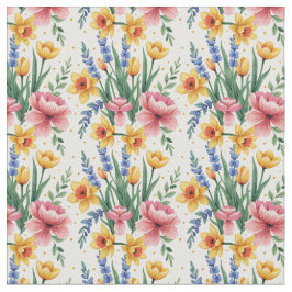 Moderne lentbloemen stof