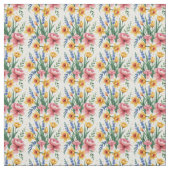 Moderne lentbloemen stof (Swatch)