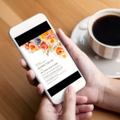 Moderne Lente Bloemen Bruiloft Kaart