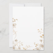 Moderne lente bloemenpaas brunch kaart (Achterkant)