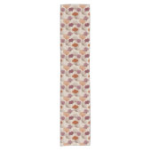 Moderne lente botanische bloem tafel runner korte tafelloper (Voorkant)