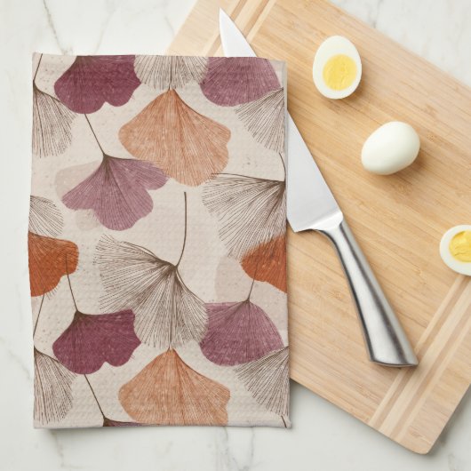 Moderne lente botanische bloemenkleedjes theedoek (Quarter Fold)