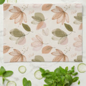 Moderne lente botanische bloemenkleedjes theedoek (Gevouwen)