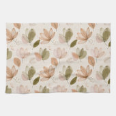 Moderne lente botanische bloemenkleedjes theedoek (Horizontaal)