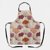 Moderne lente botanische bloemige all-over print a schort (Voorkant)