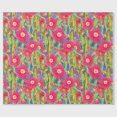 Moderne lente eucalyptus bloeit na de regen cadeaupapier (Vlak)