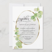 Moderne Lente Eucalyptus BloteBruid™ Kaart (Voorkant)